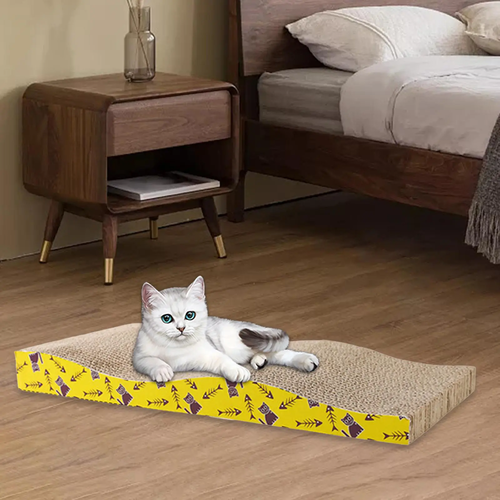 Scratching Lounge Bed Cat Scratchers Cardboard Cat Scratch Pad Nest Cat Scratching Board for Sleeping Small Medium Large Cats