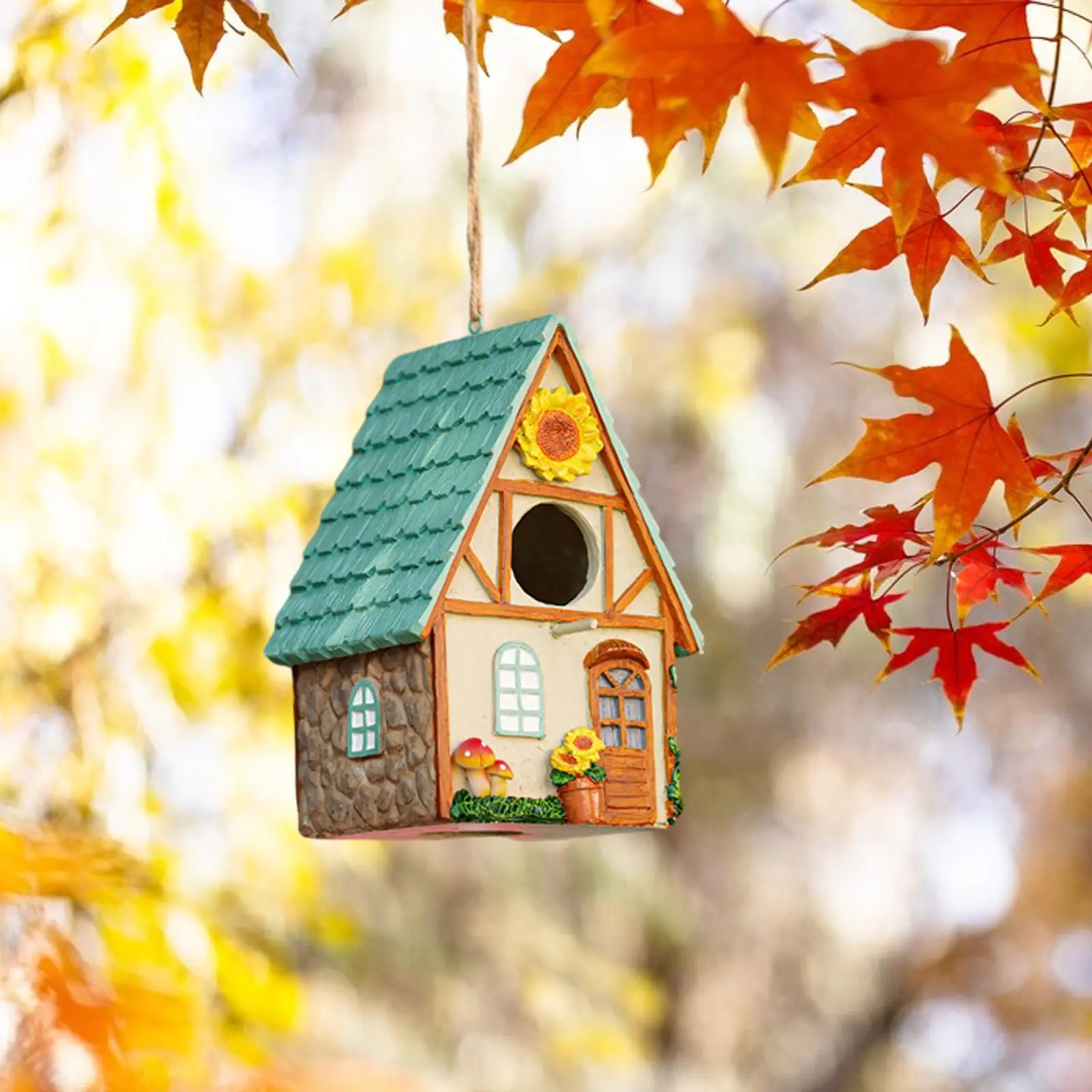 Bird House, Birdhouse Unique Bird Nest, Handpainted Birds House Bird Breeding Box for Garden Trees Outdoor Gardening Gift, Bird House, Birdhouse Unique Bird Nest, Handpainted Birds House Bird Breeding Box for Garden Trees Outdoor Gardening Gift,