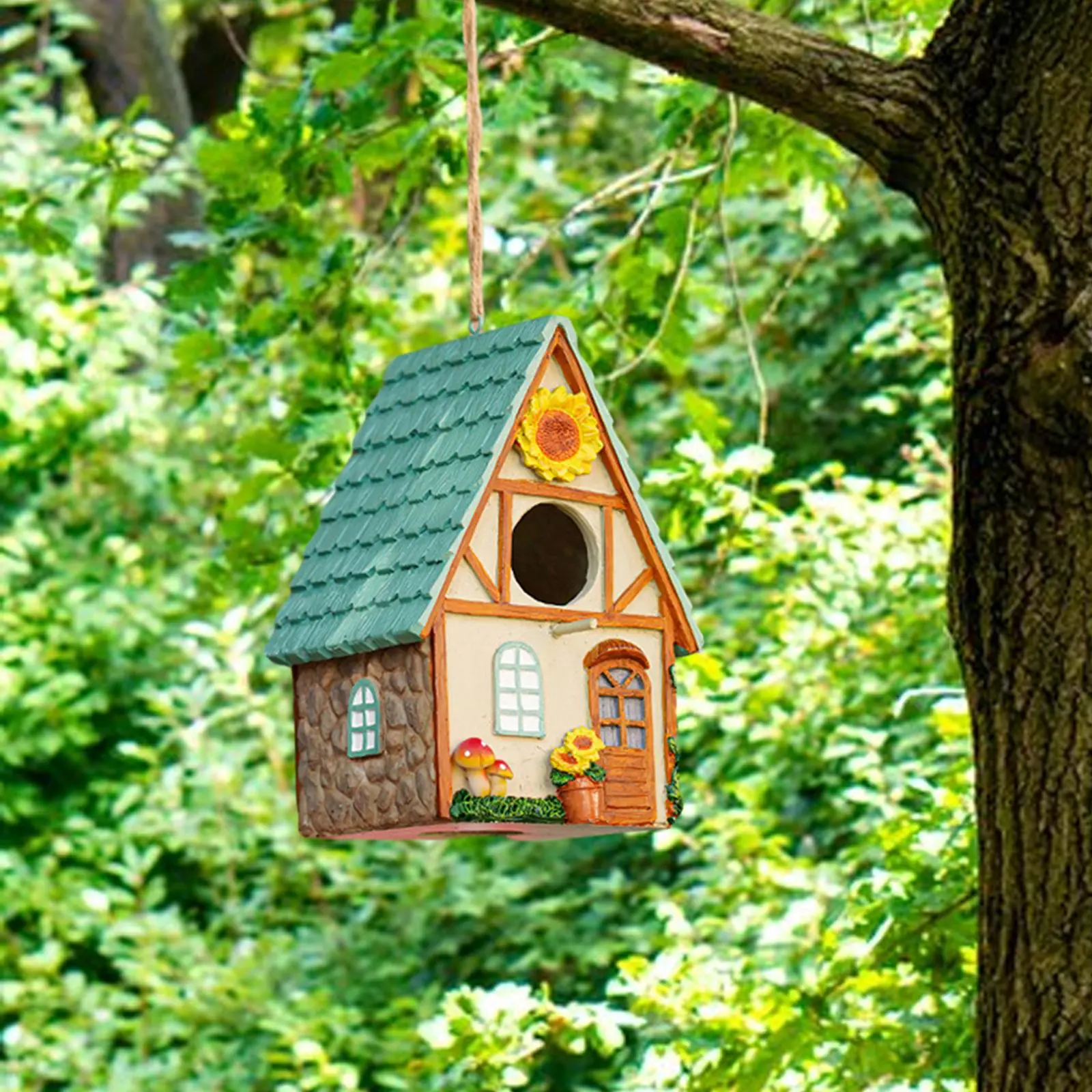 Bird House, Birdhouse Unique Bird Nest, Handpainted Birds House Bird Breeding Box for Garden Trees Outdoor Gardening Gift, Bird House, Birdhouse Unique Bird Nest, Handpainted Birds House Bird Breeding Box for Garden Trees Outdoor Gardening Gift,