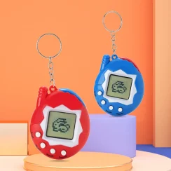2 Pcs Interactive Virtual Pet Games Portable LCD Electronic Toys for Kids,Simulation Training Learning Gift (Random Colors)