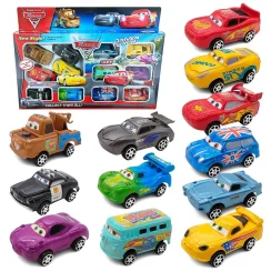 New Disney Pixar Cars 3 Rebound Cars 12 Piece Series Lightning McQueen Jackson Storm Plastic Car Model Toy Boutique Gift Box ﻿