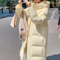 2025 Windproof Casual Student Coat Winter Women Jacket Coats Long Parkas Female Down Cotton Hooded Overcoat Thick Warm Jackets