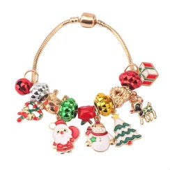 Christmas Bracelet Festive Decoration Santa Claus Christmas Tree Christmas Bell DIY Combo Bracelet