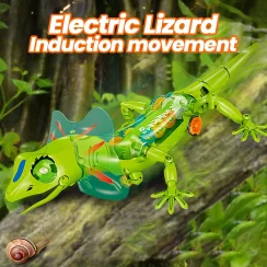 Electronic Pets Lizard Walking Electronic Animal Baby Crawling Friend Interactive Robotic Model Sounds Lights Children Toys