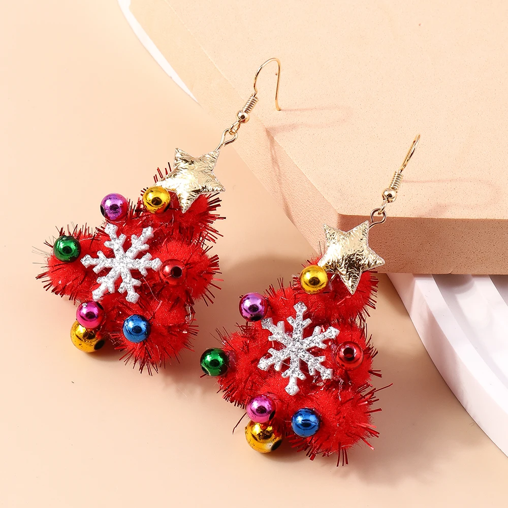 Leslie Hot Selling Mix Styles Merry Christmas Earrings Fashion Christmas Tree Deer Santa Drop Earrings New Year Jewelry Gifts - Image 2