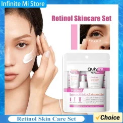 Retinol Skin Care Sets Face Cream & Face Serum Toner Eye Cream Moisturizing Hydrating Face Care Kit