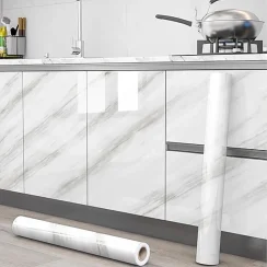 Kitchen Pearlescent Film Waterproof Wallpaper PVC Room DIY Self-adhesive Wall Stickers Wardrobe Kitchen Furniture Wall Stickers