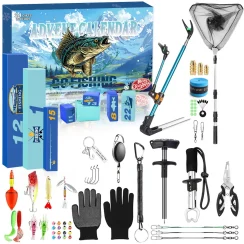 Christmas Fishing Gear Blind Box Premium Outdoor Enthusiasts Complete 24 Tools Accessories Holiday Surprise Gift Set