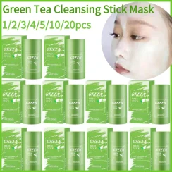 Face Clean Mask Green Tea Cleansing Stick Mask Shrink pores Deep Blackhead Remover facial Moisturizing Deep Cleansing Mask Film