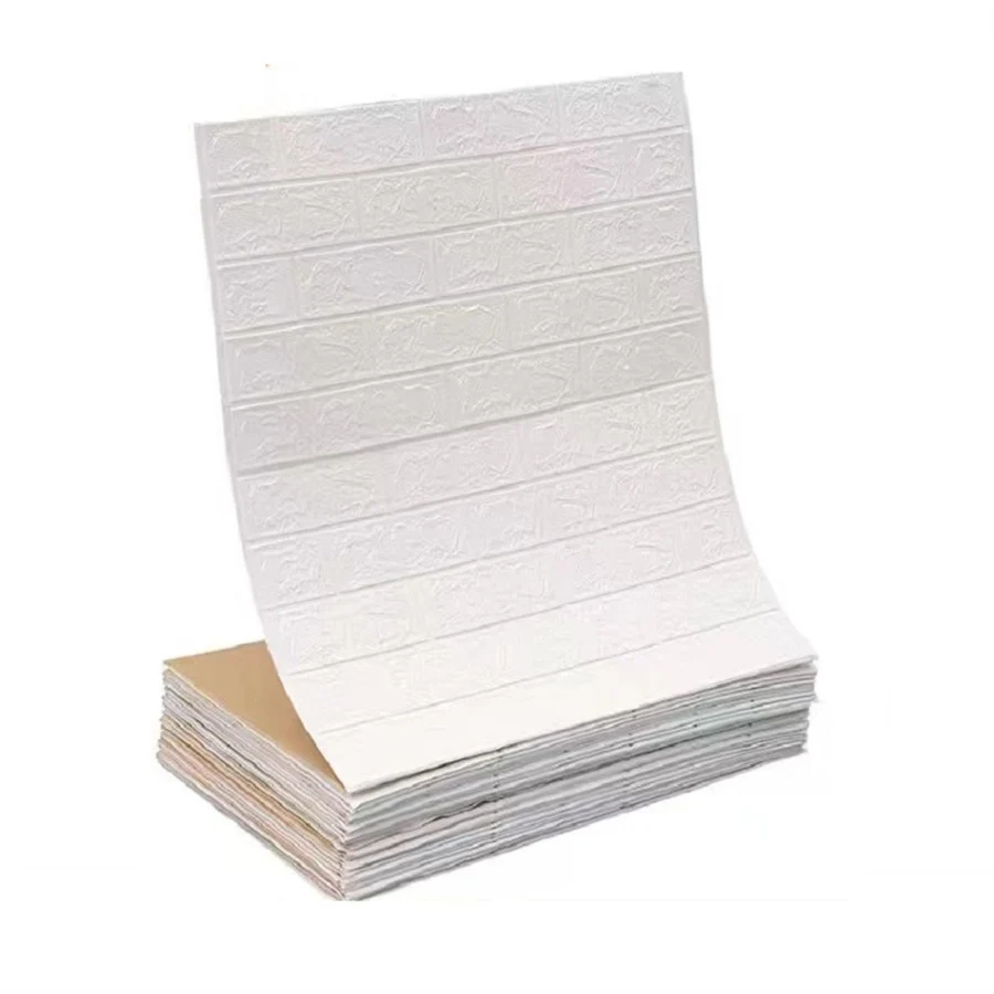 3D Self-Adhesive Wallpaper 70cm*1/5/10m Continuous Waterproof Brick Wall Stickers Living Room Bedroom Children's Room Home Decor - Image 6