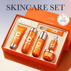 5x Vitamin C Skin Care Product Set Fade Fine Lines Deep Hydration Moisturizing Nourish Anti-aging Smooth Korean Skincare