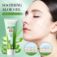 BIOAOUA aloe vera gel facial masks firming Soothing Skin Refreshing Restoraton hydrating Prevent Dry Rough face beauty skin care