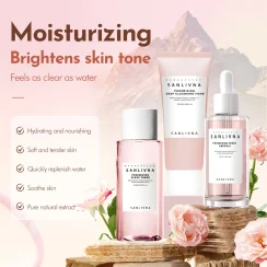 Himalaya toner moisturizing, face moisturizing essence, deep cleansing facial cleanser hydrating skin care product set