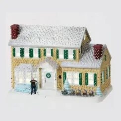 Christmas Village Lighted Ornament,Christmas Vacation Village Snow Village For Holiday Decorations Griswold Style House