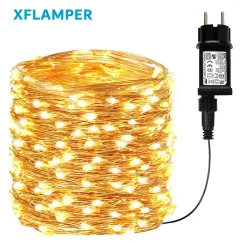 50M 100M LED Fairy String Lights Outdoor Waterproof Copper Wire Bendable for Home Garden Party Wedding Christmas Decoration