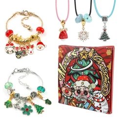 24 Days Christmas Advent Calendar Making Kit DIY Craft Set With Charms Beads For Women Girls Advent Calender