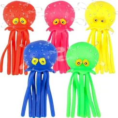 Summer Swimming Play Water Bathroom Toy Baby Bath Toys Sponge Water Absorbing Octopus Squeezing Stress Relief Toys for Children