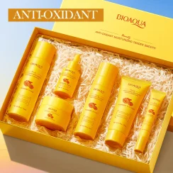 BIOAOUA Niacinamide deep Moisturizing Rejuvenating Skin care Set Turmeric Whitening Brightning snail Firming skin care set