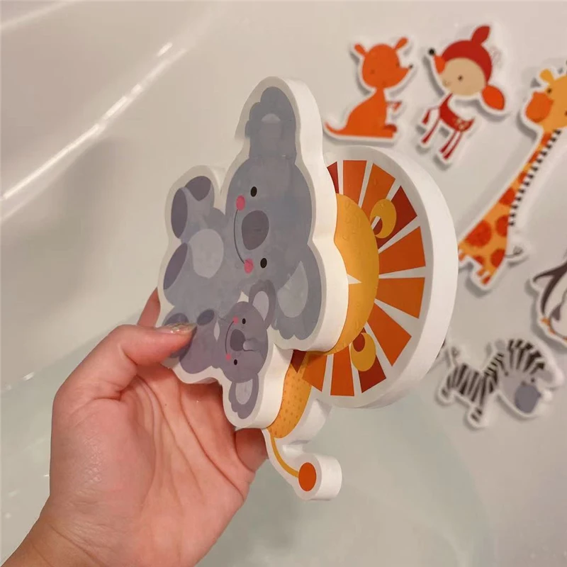 Baby Toy Animal Bath Toys for Kids Soft EVA Paste Bathroom Toys Animal Cognitive Floating Water Toys for Boys Girls 2 to 4 Years - Image 5
