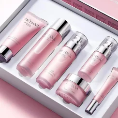 6Pcs Facial Skin Care Moisturizing Nourishing Kit Smoothing Toner Essence Reduce Fine Lines Eye Cream Nourishing Face Cream