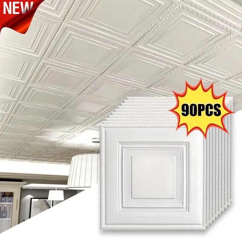 35cm*35cm 3D Waterproof Wall Stickers Peel and Stick Wallpaper Self Adhesive Wallpapers Home Decor Sheet Paper Moisture-proof