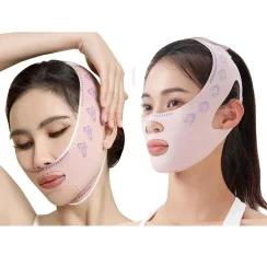 Face Lifting Strap, V Line Thin Face Slimming Belt Chin Lift Mask For Men Women, Double Chin Reducer Tape Soft Elastic Bandage