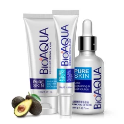 BIOAQUA Firming Skin Care Set Essence Firming Oil Control Refreshing Facial Cleanser Serum Face Cream