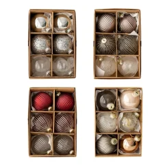 Pack of 6 Exquisite Glass Christmas Bauble Balls Ornaments Create Festive Atmospheres at Homes Festival Party Drop Shipping