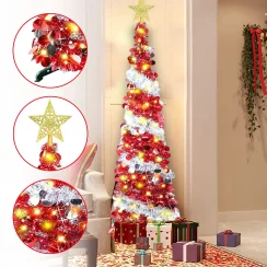5ft Christmas Tree Decorations Indoor Artificial Christmas Tree Skinny Christmas Trees Or Christmas Home Room Apartment Decor