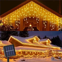Outdoor Solar Christmas String Lights Waterproof Holiday Lights For Christmas House Roofs Wedding Parties Halloween Decorations