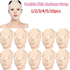 Double Chin Reducer Strap Face Lifting Belt Elastic Face Slimming Bandage Elastic V Shaped Mask Strap Face Lift Devices 1-10pcs