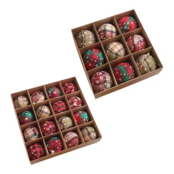 9/16Pcs Christmas Ball Christmas Tree Hanging Ornaments for Home Holiday Party New Year Navidad Decors Pendant Ball Accessories