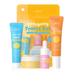 4pcs/set LAIKOU Skin Care Sets Facial Cleanser Serum Face Cream Facial Sunscreen Anti-Aging Whitening Skin Care