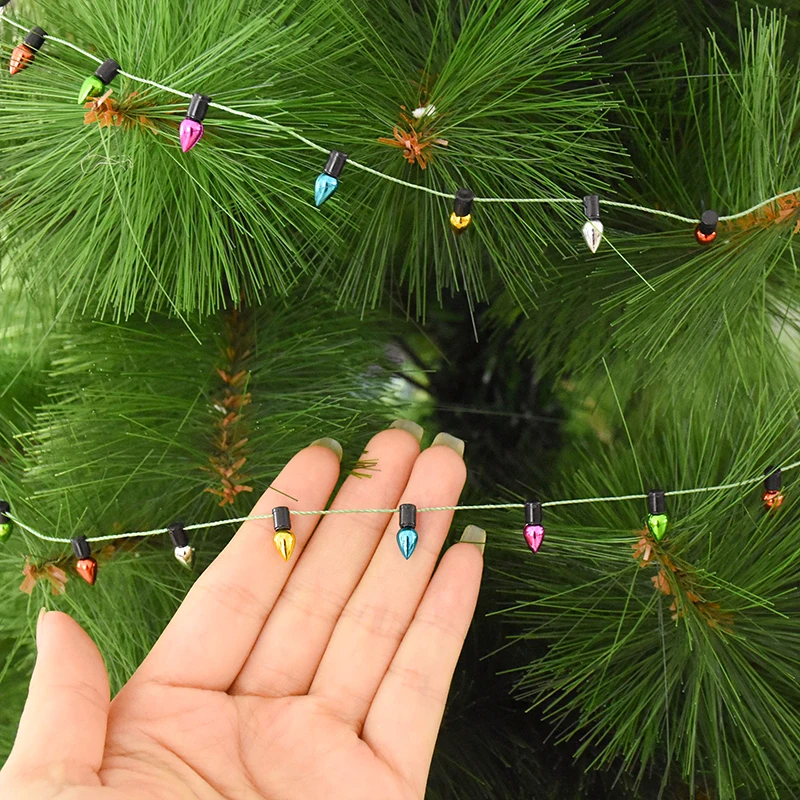 5M/roll Colorful Bulbs String Garland Christmas Home Decorations Xmas Tree Ornaments Navidad New Year Gift DIY Dollhouse Not LED - Image 5