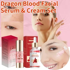 Dragon Blood Face Serum Cream Set Fade Fine Line Lifting Firming Brighting Moisturizing Hydrating Skincare Blood-activating