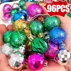 3cm Christmas Balls Gifts Xmas Tree Decorations Gift Hanging Pendants Bauble Party Wedding Plastic Ornament Balls Kids Toys