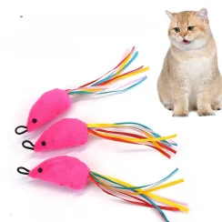 Pet Toy Small Mouse Replacement Head Funny Cat Stick Plush Toy Fishing Rod Replacement Head Cat Toys Interactive Pet Products