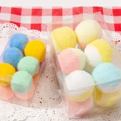 Wool Felt Ball Toys for Cats and Kittens Fun Adorable Colorful Soft Quiet Felted Fabric Balls Unique for Cat Lovers Cat Toy Ball