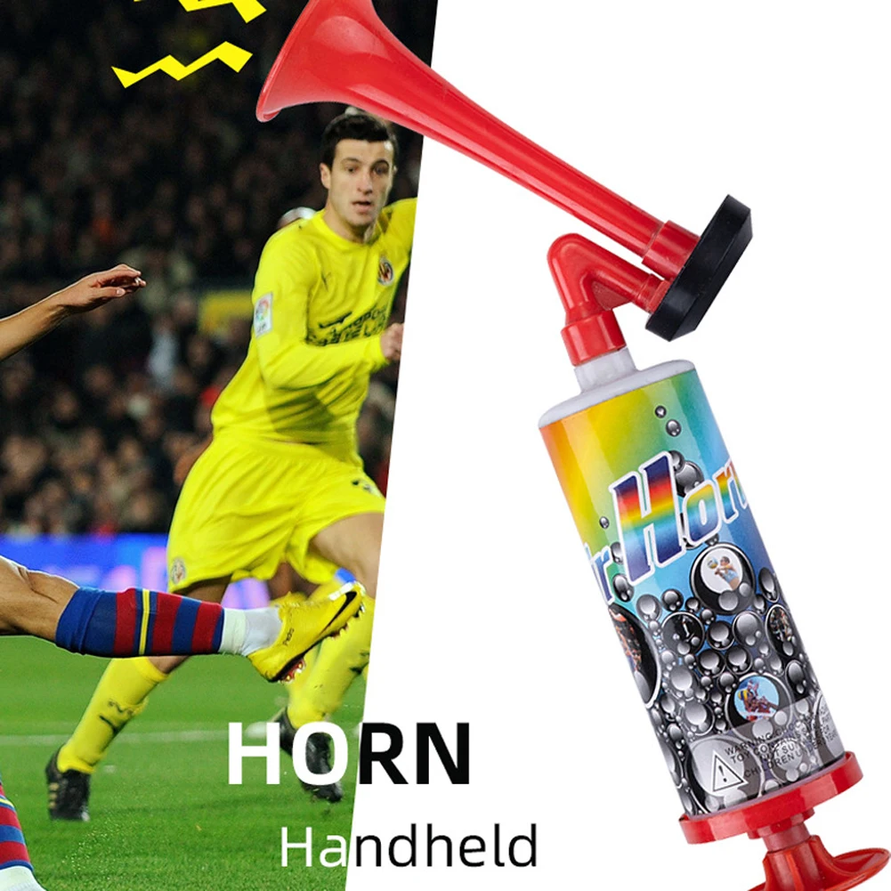Football Championship Fanfare Reusable Soccer Game Horn Mini Handpush Pump Air Horn for Boating Sports Events Birthday Parties - Image 3