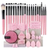 Makeup Brushes Set Premium Synthetic Kabuki Foundation Concealers Powder Blush Blending Face Eye Shadows Brush Set