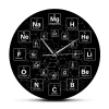 Periodic Table of the Elements Chemical Symbols Wall Clock Science Wall Art Decor Classroom Wall Watch Chemistry Teacher Gift
