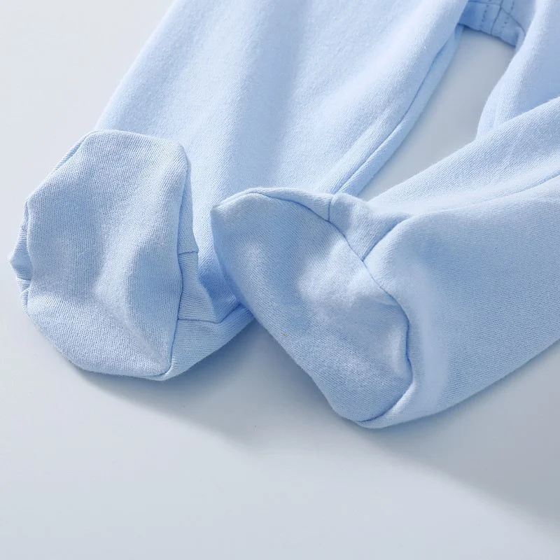 Cotton Newborn Baby Boy Girl Pants Solid Wrap Foot Long Trousers Casual Spring Autumn Toddler Leggings For Girls Boys 0-12Month - Image 6
