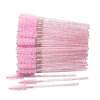 50Pcs Makeup brushes Disposable Crystal Eyebrow brush Diamond Handle Mascara Wand Applicator Eye Lashes Eyelash Extension Tools