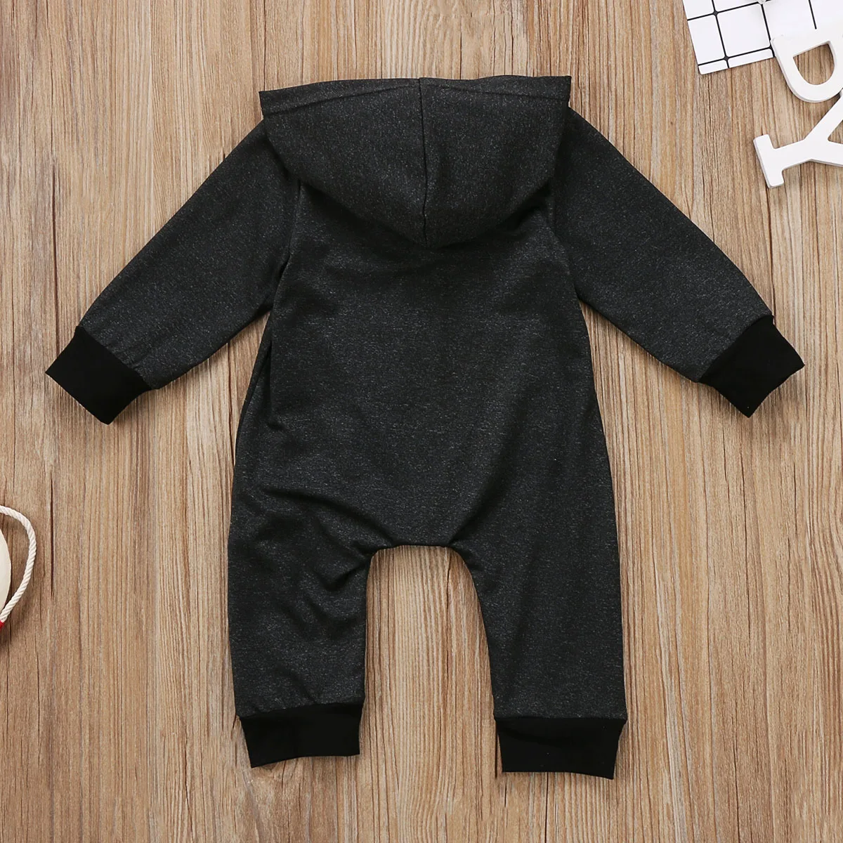 0-24M Baby Boy Clothes Infant Warm Long Sleeve Zipper Romper Newborn Jumpsuit Kid Hooded Girl Sweater Outfit - Image 4