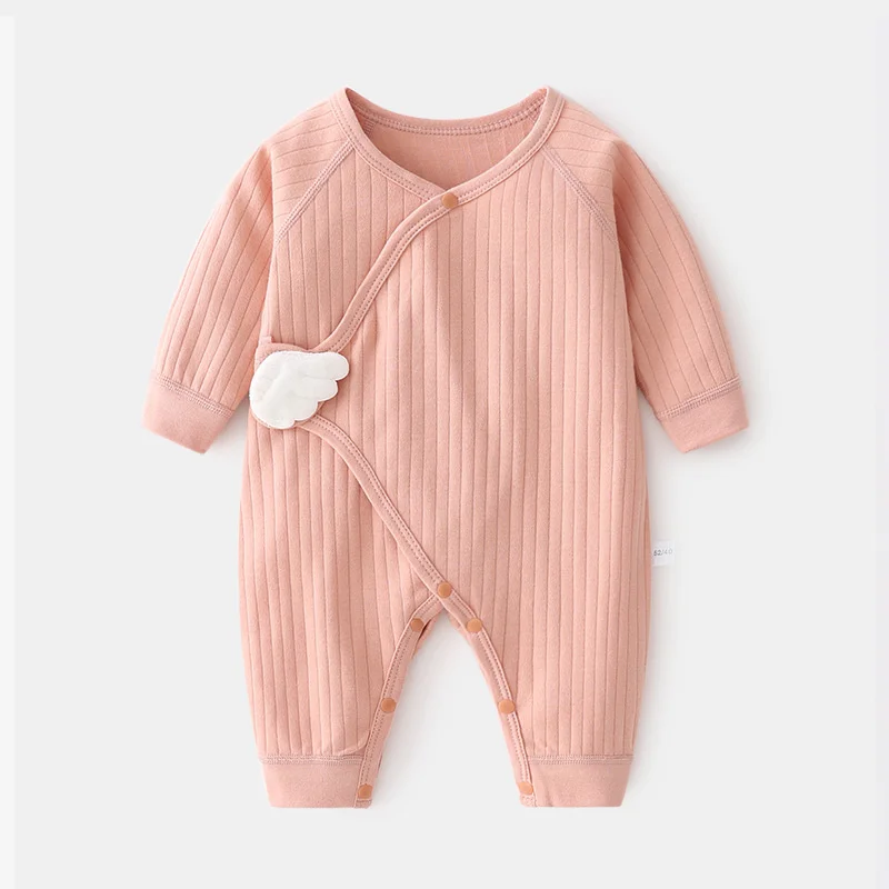Newborn Baby Romper For Girls Boys Cotton Clothing Spring Autumn Infant Jumpsuit With Wing Casual Soft New Born Girl Boy Clothes - Image 3