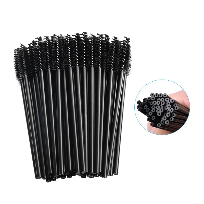 50Pcs Makeup brushes Disposable Crystal Eyebrow brush Diamond Handle Mascara Wand Applicator Eye Lashes Eyelash Extension Tools - Image 3