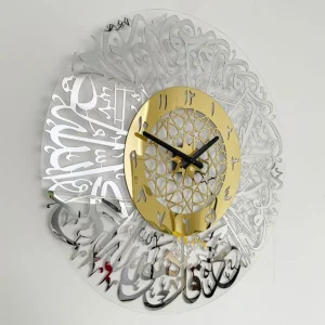 Wall Hanging Acrylic Mirror Decoration Clocks And Watches Calligraphy Art Word Design Sense Indoor Bedroom Living Room Home