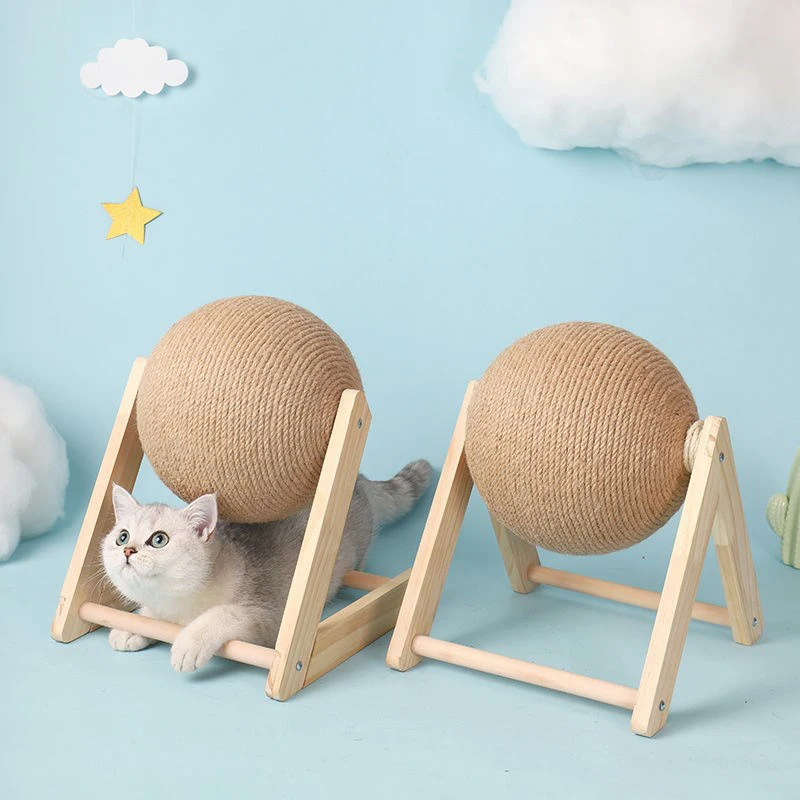 Cat Scratching Ball Toy Kitten Sisal Rope Ball Board Grinding Paws Toys Cats Scratcher Wear-resistant Pet Furniture supplies - Image 4
