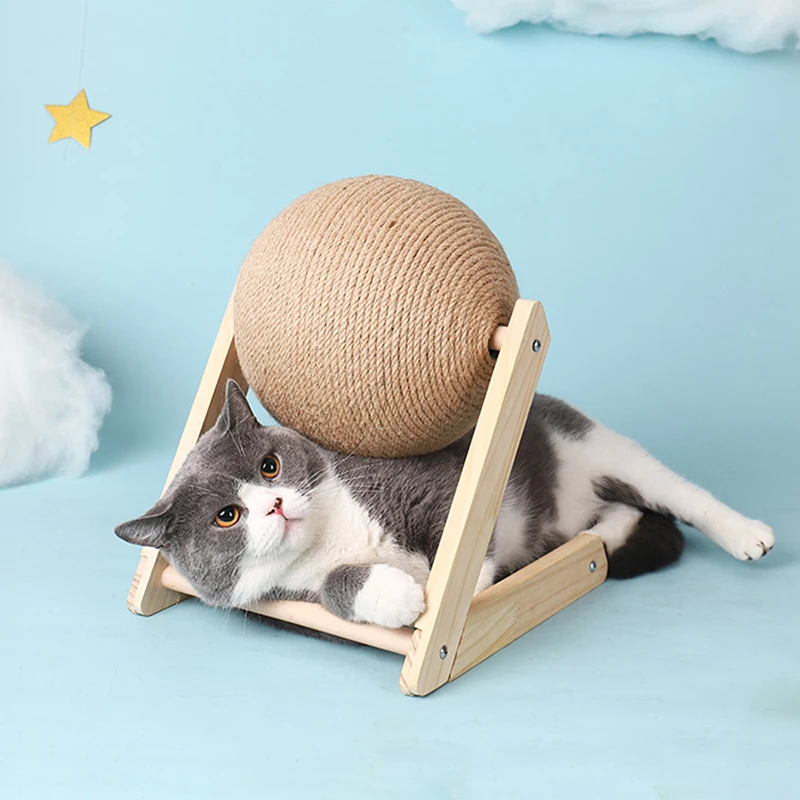 Cat Scratching Ball Toy Kitten Sisal Rope Ball Board Grinding Paws Toys Cats Scratcher Wear-resistant Pet Furniture supplies - Image 2