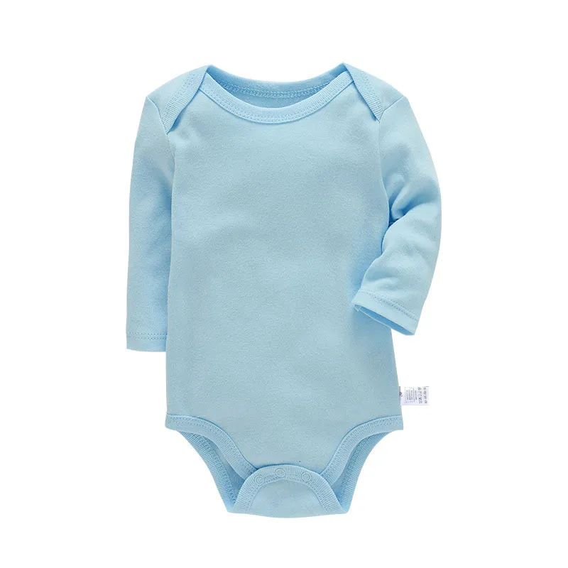 Lawadka 3-24M Four Season Cotton Bodysuit For Newborns Long Sleeve Infant Baby Girls Boys Clothes Jumpsuit Solid Baby's Rompers - Image 2